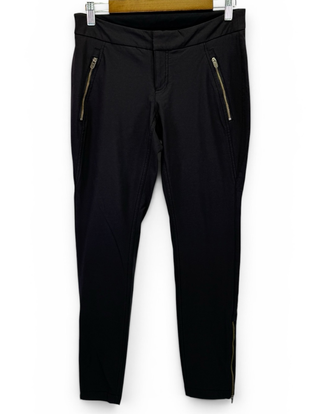 Athleta Women's Black Utility Zip Pockets Athleisure Pants Size 4P